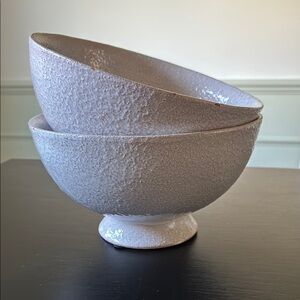 Creative Co-op Textured Light Purple Bowls